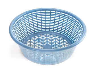 Blue Basket on white background