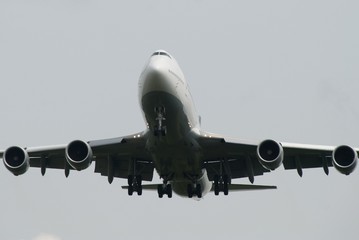 Flugzeug bei der Landung
