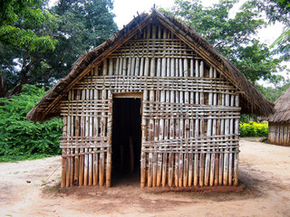 Fototapeta na wymiar Masai traditional house