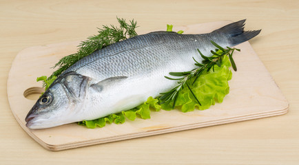 Raw seabass