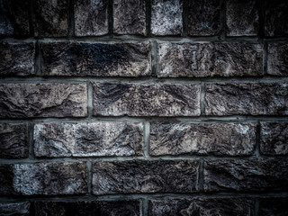 Dark brick wall