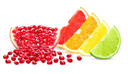 citrus and pomegranate