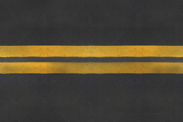 asphalt texture with yellow  line