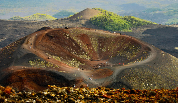 Volcano mount Etna