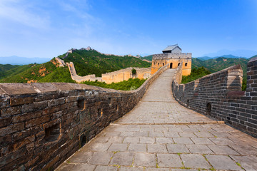 Great wall under sunshine