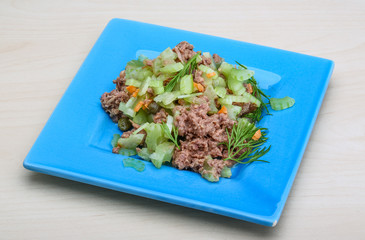 Tuna and celery salad