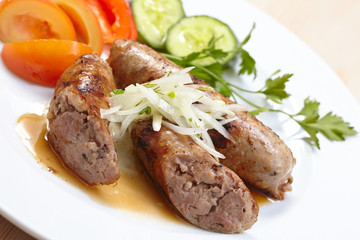 sausage with vegetables