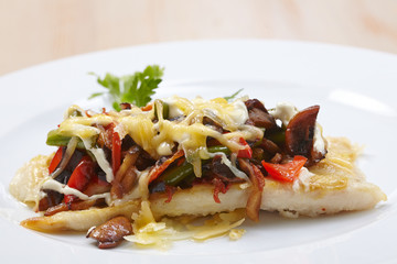 fish with vegetables