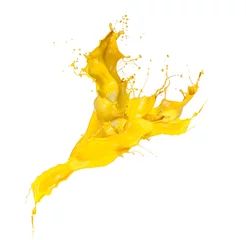 Küchenrückwand glas motiv gelber Spritzer © verca