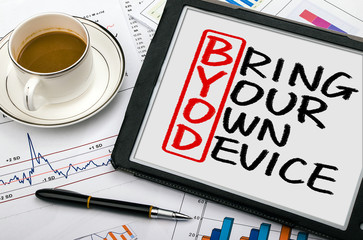 BYOD concept:bring your own device