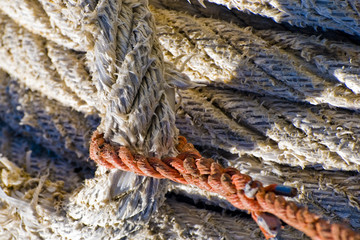 Mooring Rope on the winch