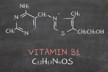 Chemical formula of Vitamin B1