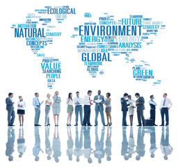 Back Lit Business People Discussion Skyline Concept