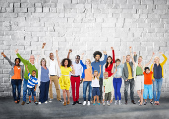 Obraz premium Diverse Diversity Ethnic Ethnicity Unity Variation Concept