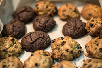 biscuits lying in a row