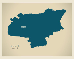 Modern Map - South BG