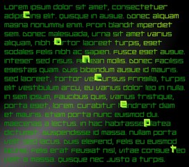 Obraz premium Lorem Ipsum text with word Concept highlighted
