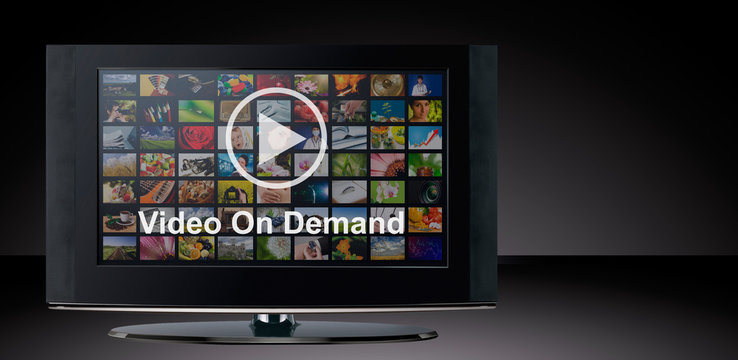 Video On Demand VOD Service On TV.