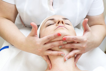 massage and facial peels at the salon cosmetics