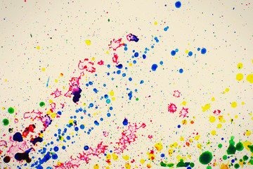 Colorful splashes of paint as background