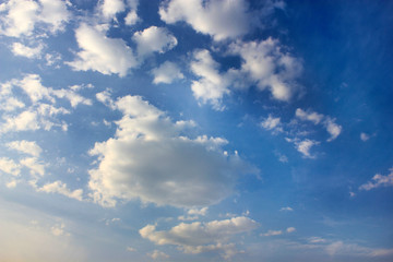 Blue sky background with clouds