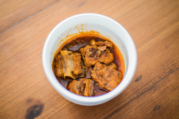 Thai food,Massaman Curry with pork