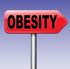 obesity road sign