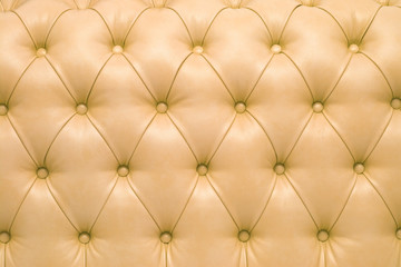 Leather upholstery of a magnificent sofa