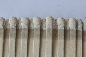 Matches in a box close-up