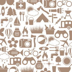 Camping icons