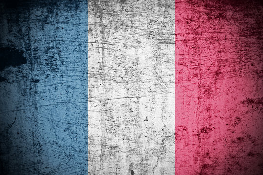 Grunge French Flag