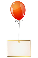balloon with hangtag