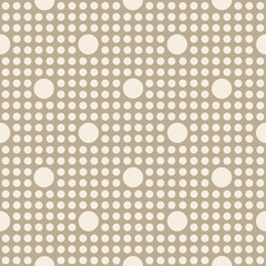 Seamless geometric polka dot pattern