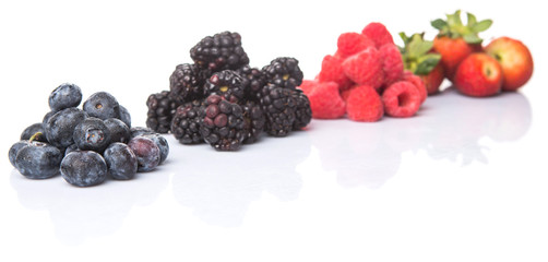 Strawberry, blackberry, blueberry and raspberry d
