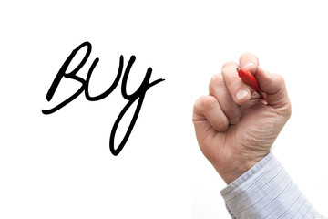 Hand Writing 'Buy'