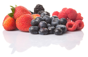 Strawberry, blackberry, blueberry and raspberry d