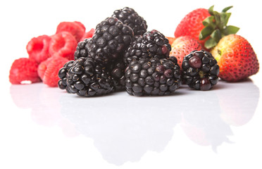 Strawberry, blackberry, blueberry and raspberry d