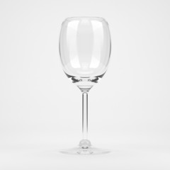 Empty white wine glass