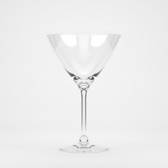 Empty cocktail glass