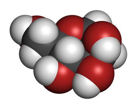 Mannose (D-mannose) sugar molecule. Epimer of glucose. 