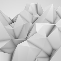 Fototapeta premium White Abstract Polygonal Background