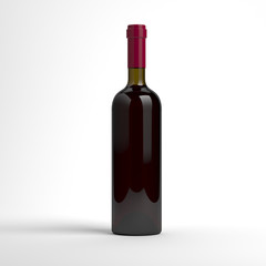 Wine bottle without label
