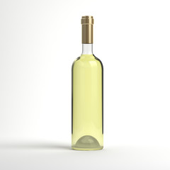 Wine bottle without label