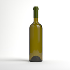 Wine bottle without label