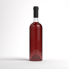 Wine bottle without label