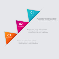 Vector colorful info graphics for your business presentations.