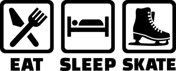 Eat Sleep Ice Skating © Miceking