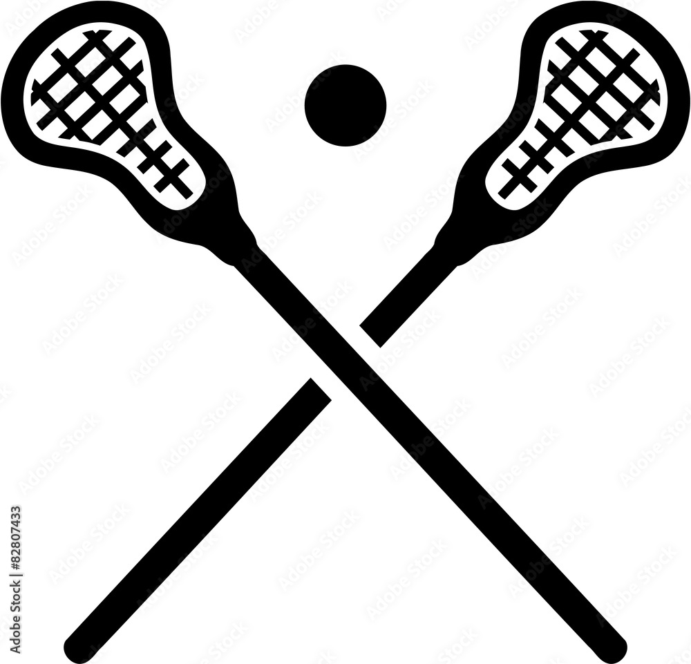 Wall mural Lacrosse Equipment