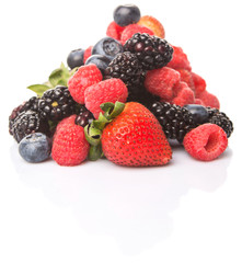 Strawberry, blackberry, blueberry and raspberry 