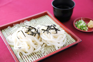 Cold Udon noodles